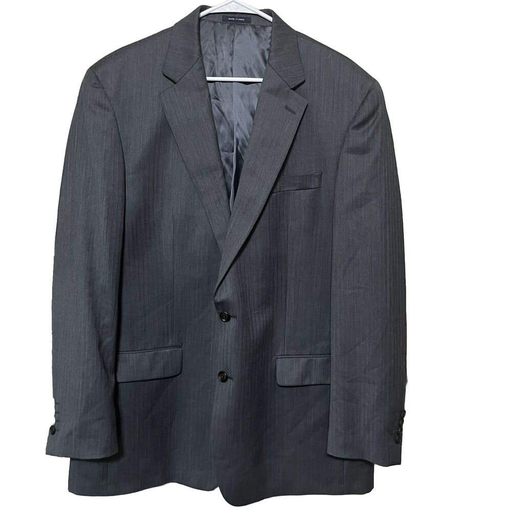 Ralph Lauren grey wool sportcoat blazer jacket 2 button men's 44L